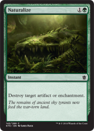 Naturalize (Khans of Tarkir) Light Play