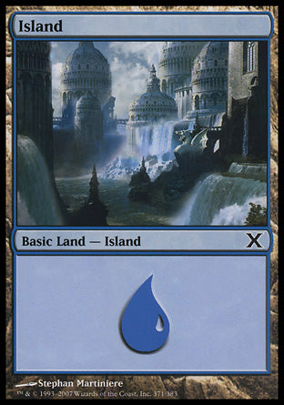 Island (371) (10th Edition) Medium Play
