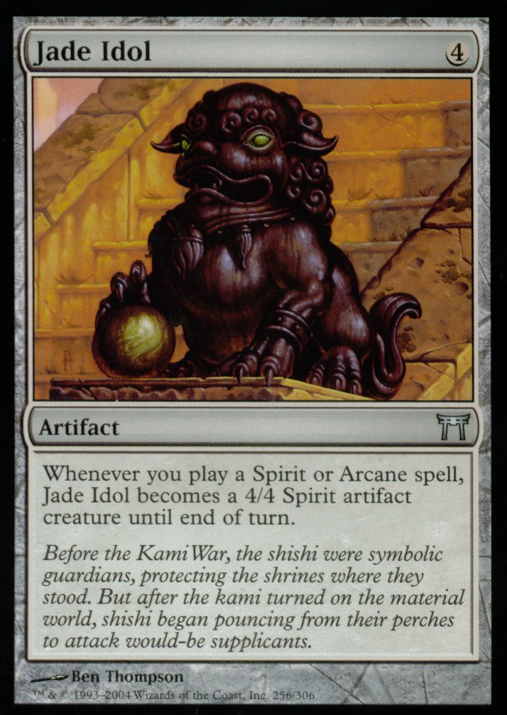 Jade Idol (Champions of Kamigawa) Light Play