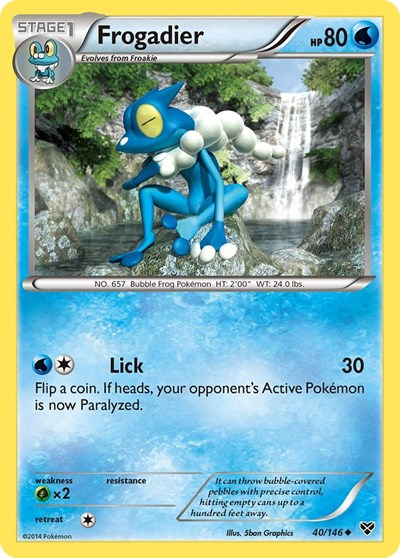 Frogadier (XY Base Set) Damaged / Poor