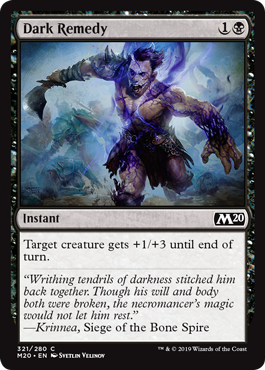 Dark Remedy (Magic 2020 Core Set) Light Play