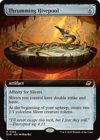 Thrumming Hivepool (Extended Art) (Edge of Eternities) Light Play Foil
