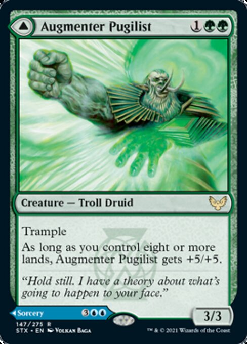 Augmenter Pugilist / Echoing Equation (Strixhaven) Light Play Foil