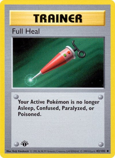 Full Heal (Base Set (Shadowless)) Heavy Play Unlimited
