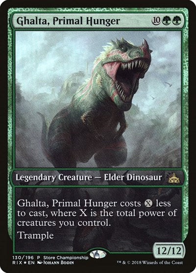 Ghalta, Primal Hunger (Promos: Game Day and Store Championship) Light Play Foil