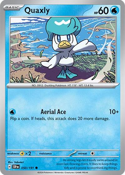 Quaxly (SV08: Surging Sparks) Light Play Reverse Holofoil