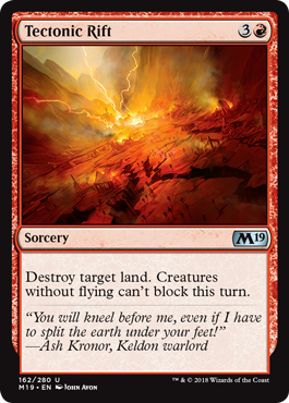 Tectonic Rift (Magic 2019 Core Set) Light Play