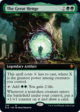 The Great Henge (Extended Art) (Throne of Eldraine) Light Play Foil