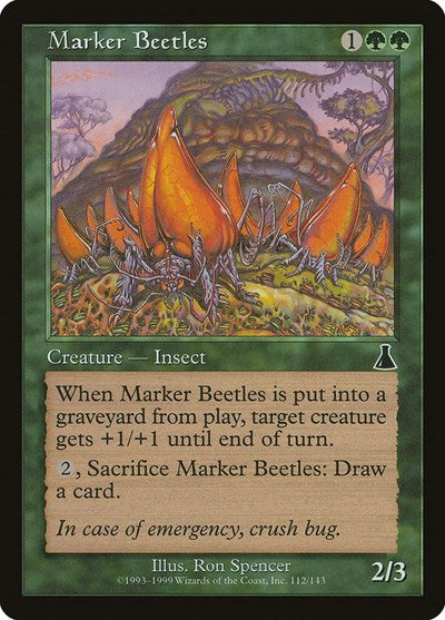Marker Beetles (Urza's Destiny) Medium Play Foil