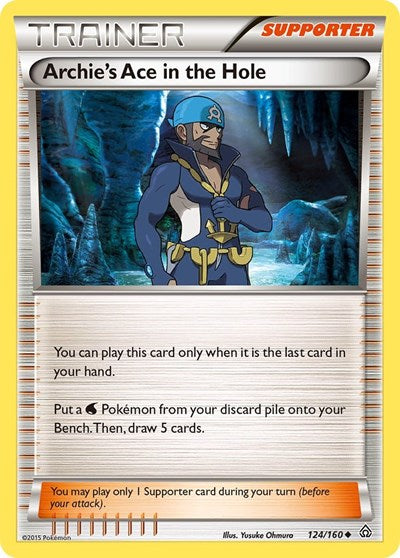Archie's Ace in the Hole (XY - Primal Clash) Light Play Reverse Holofoil