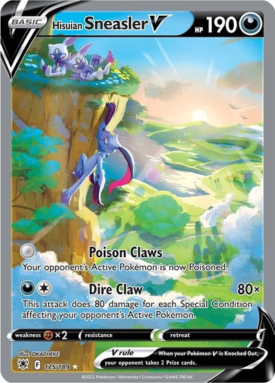 Hisuian Sneasler V (Alternate Full Art) (SWSH10: Astral Radiance) Light Play