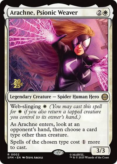 Arachne, Psionic Weaver (Promos: Prerelease Cards) Light Play Foil