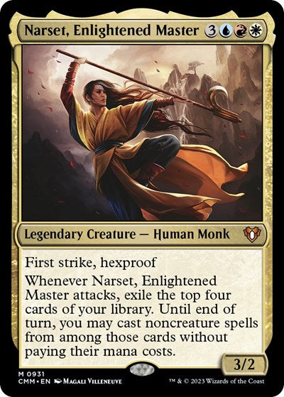 Narset, Enlightened Master (Commander Masters) Light Play