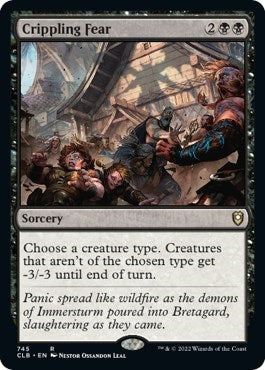 Crippling Fear (Commander Legends: Battle for Baldur's Gate) Light Play