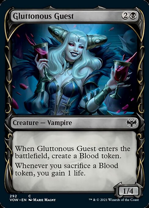 Gluttonous Guest (Showcase) (Innistrad: Crimson Vow) Light Play Foil