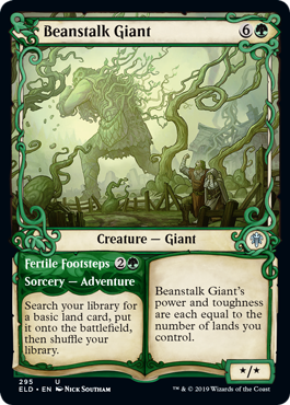 Beanstalk Giant (Showcase) (Throne of Eldraine) Light Play Foil