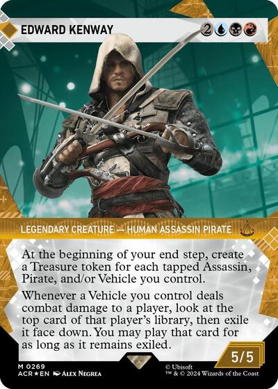 Edward Kenway (Showcase) (Textured Foil) (Universes Beyond: Assassin's Creed) Near Mint Foil