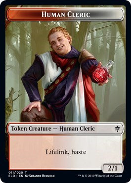 Human Cleric Token (Throne of Eldraine) Light Play