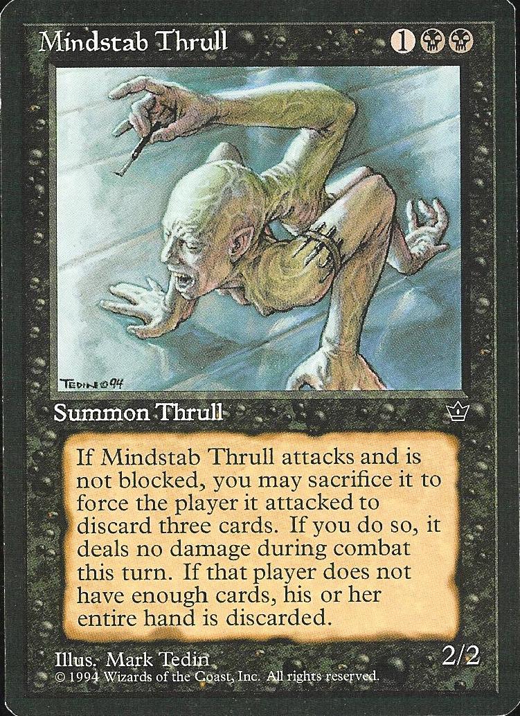 Mindstab Thrull (Tedin) (Fallen Empires) Light Play