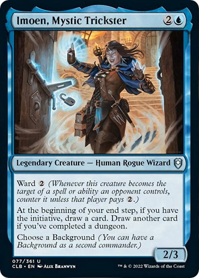 Imoen, Mystic Trickster (Commander Legends: Battle for Baldur's Gate) Light Play