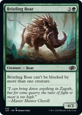 Bristling Boar (Jumpstart 2022) Light Play