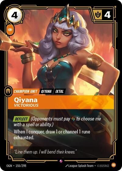 Qiyana Victorious (Origins) Light Play Foil