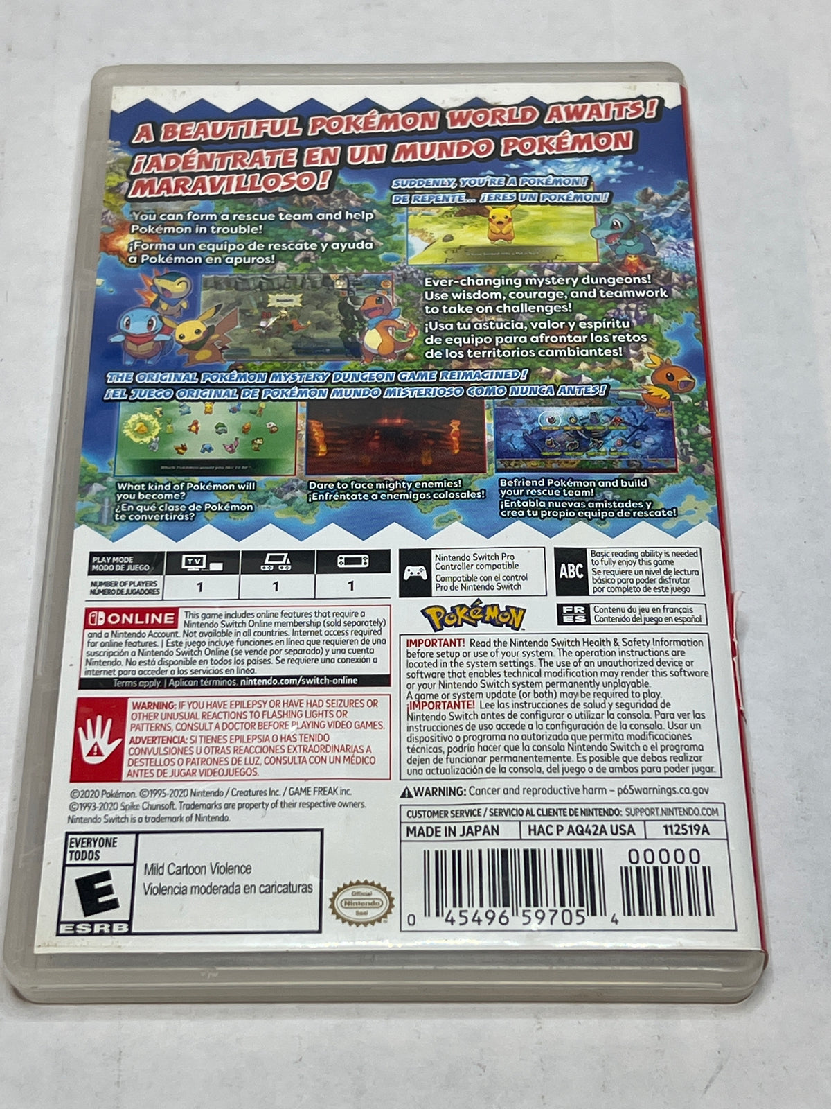 Pokemon Mystery Dungeon: Rescue Team DX (Nintendo Switch)(CIB)