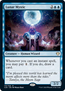 Lunar Mystic (Commander 2020 Ikoria) Light Play