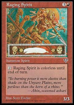 Raging Spirit (Mirage) Medium Play
