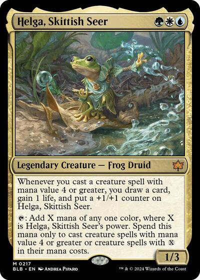 Helga, Skittish Seer (Bloomburrow) Light Play