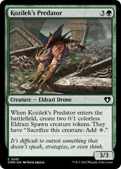 Kozilek's Predator (Commander Masters) Light Play