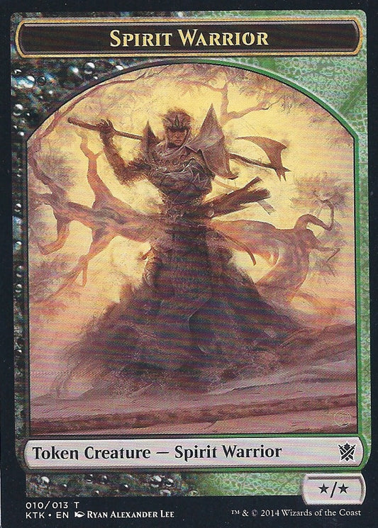 Spirit Warrior Token (Khans of Tarkir) Light Play