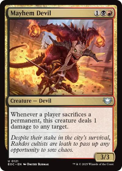 Mayhem Devil (Commander: Edge of Eternities) Light Play