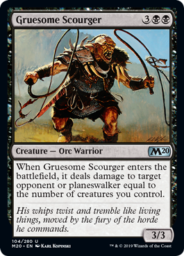 Gruesome Scourger (Magic 2020 Core Set) Light Play