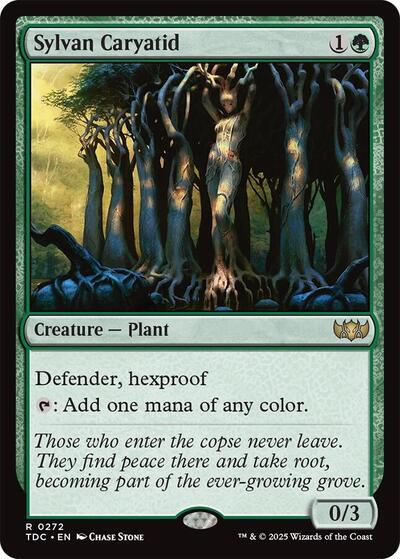 Sylvan Caryatid (Commander: Tarkir: Dragonstorm) Light Play