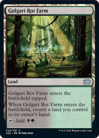 Golgari Rot Farm (Double Masters 2022) Light Play