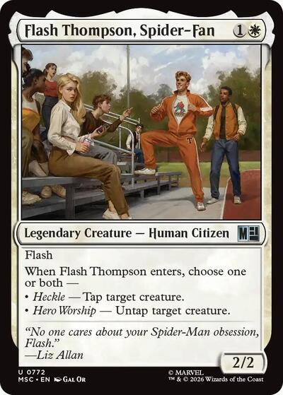 Flash Thompson, Spider-Fan (Commander: Marvel Super Heroes) Light Play