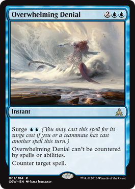 Overwhelming Denial (Oath of the Gatewatch) Light Play Foil