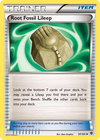 Root Fossil Lileep (Plasma Blast) Medium Play