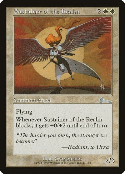Sustainer of the Realm (Urza's Legacy) Light Play