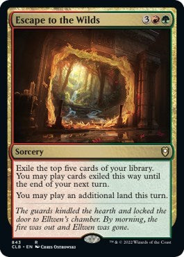 Escape to the Wilds (Commander Legends: Battle for Baldur's Gate) Light Play
