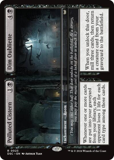 Polluted Cistern / Dim Oubliette (Commander: Duskmourn: House of Horror) Light Play