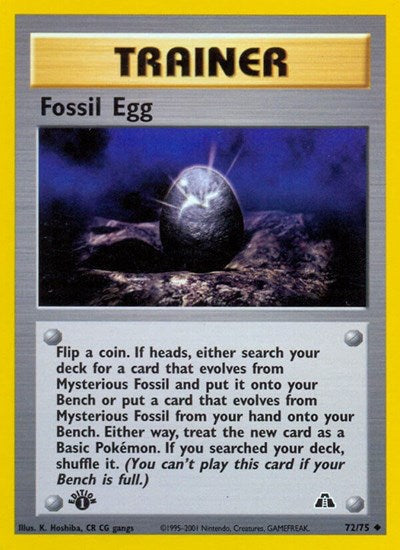 Fossil Egg (Neo Discovery) Damaged / Poor Unlimited
