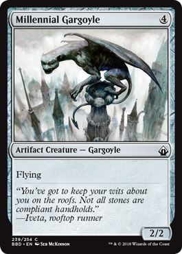 Millennial Gargoyle (Battlebond) Light Play