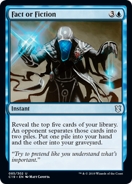 Fact or Fiction (Commander 2019) Light Play