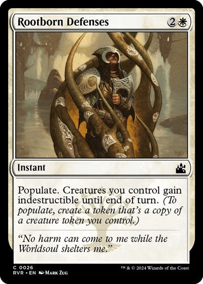 Rootborn Defenses (Ravnica Remastered) Light Play