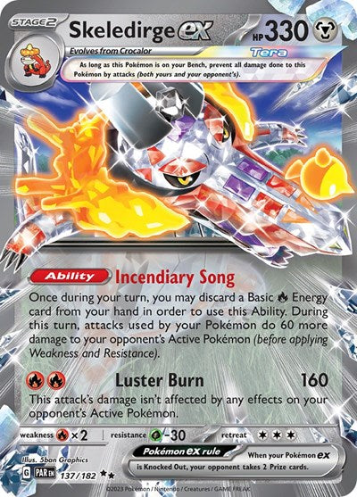 Skeledirge ex (Scarlet and Violet: Paradox Rift) Near Mint Holofoil