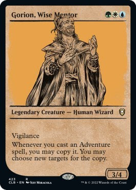 Gorion, Wise Mentor (Showcase) (Commander Legends: Battle for Baldur's Gate) Light Play