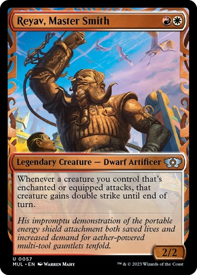 Reyav, Master Smith (March of the Machine: Multiverse Legends) Light Play Foil