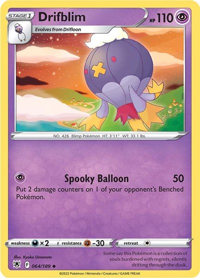 Drifblim (SWSH10: Astral Radiance) Light Play Reverse Holofoil